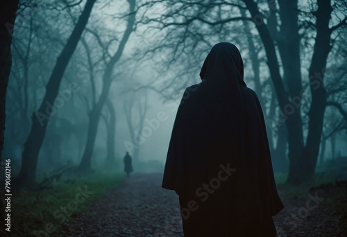 Veiled in mist, a terrifying stroll