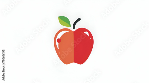 illustration of an apple  vector illustration 