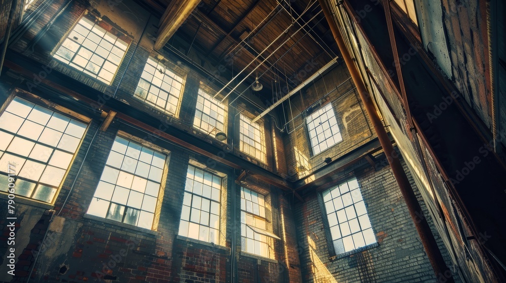 Sunlit Industrial Loft, High Ceilings and Large Windows