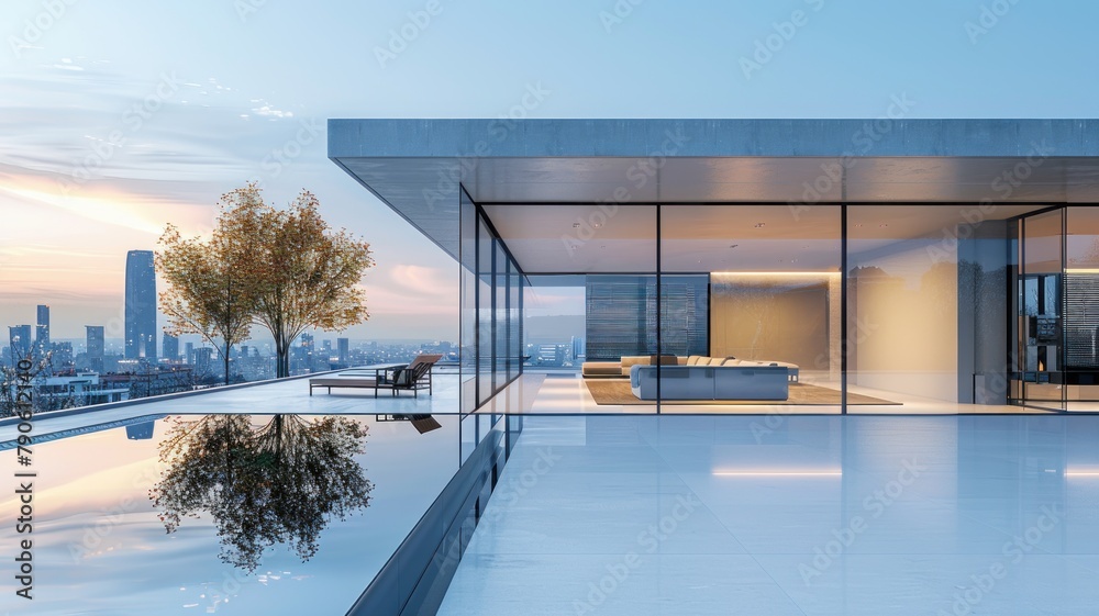 Exterior view of multiple modern house. Architecture 3d rendering of minimal modern house with natural landscape. Perspective of modern House background. Exterior view of multiple modern house. Architecture 3d rendering of minimal modern house with natural landscape. Perspective of modern House background.