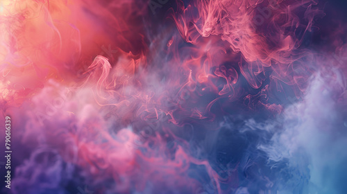 Explosion of colored smoke on a black background ,Smoke in the form of a cloud of fire on a black background, White cloud of smoke on a black background