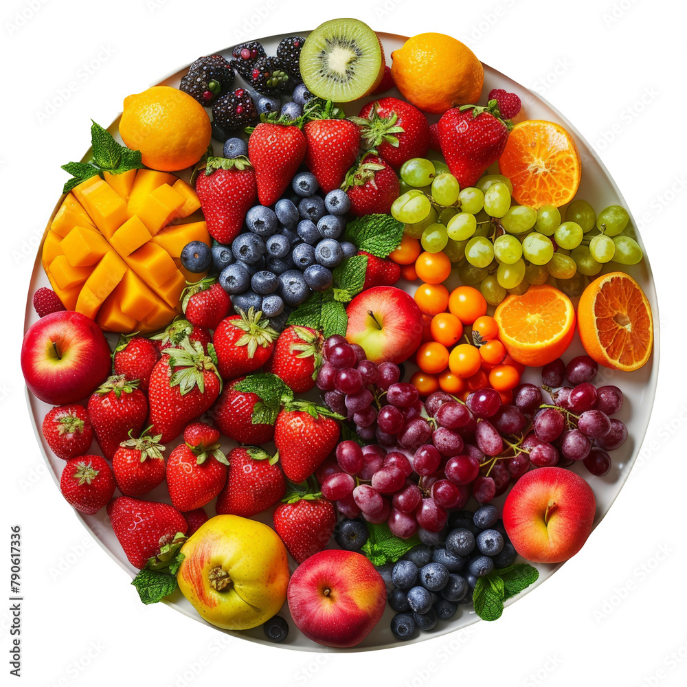 Artistically arranged fruit platter