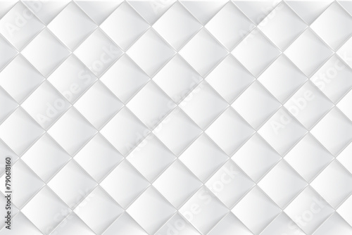 White & Silver Gray Tiles Geometric Wall Background