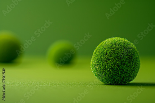 Tiny marimo moss ball photo