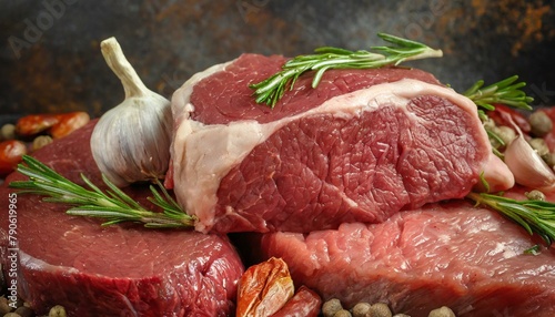raw beef steak