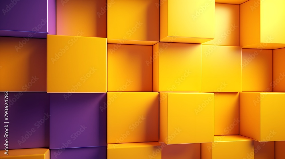 3d rendering of purple and yellow abstract geometric background. Scene for advertising, technology, showcase, banner, game, sport, cosmetic, business, metaverse. Sci-Fi Illustration. Product display 3d rendering of purple and yellow abstract geometric background. Scene for advertising, technology, showcase, banner, game, sport, cosmetic, business, metaverse. Sci-Fi Illustration. Product display