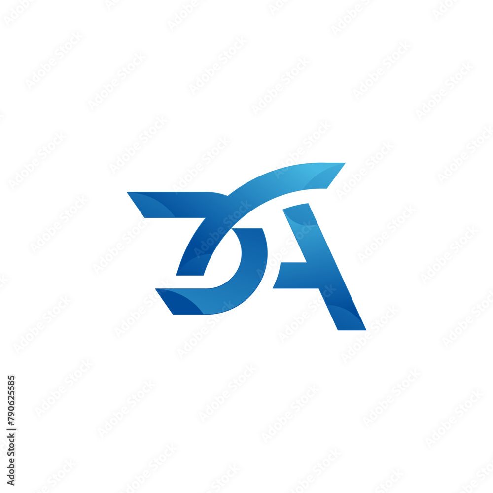 D A DA Letter Logo Vector Design D A DA Letter Logo Vector Design