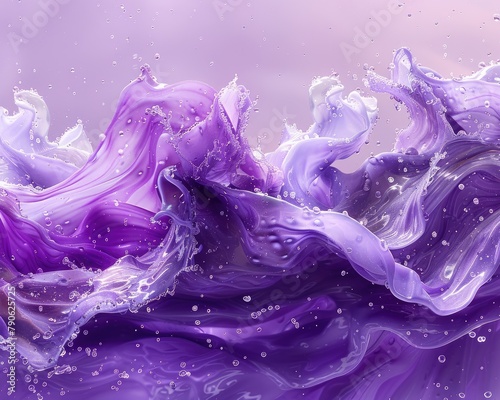 abstract purple fluid background. violet wave silk texture illustration
