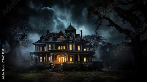 Haunted Houses Write a fictional story about a haunted house, incorporating elements of mystery, historical lore, and supernatural occurrences to captivate the readers imagination photo