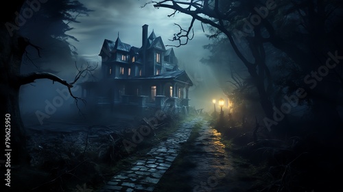 Haunted Houses Write a fictional story about a haunted house, incorporating elements of mystery, historical lore, and supernatural occurrences to captivate the readers imagination photo