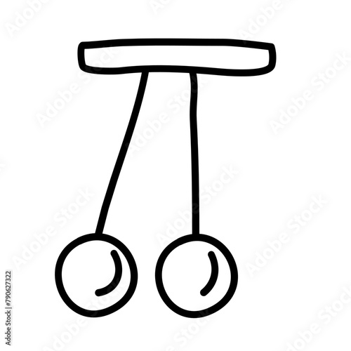 laws of physics of doodle icons