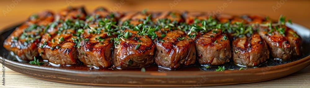 Picanha served in a Neo-Victorian banquet, where past meets future in taste