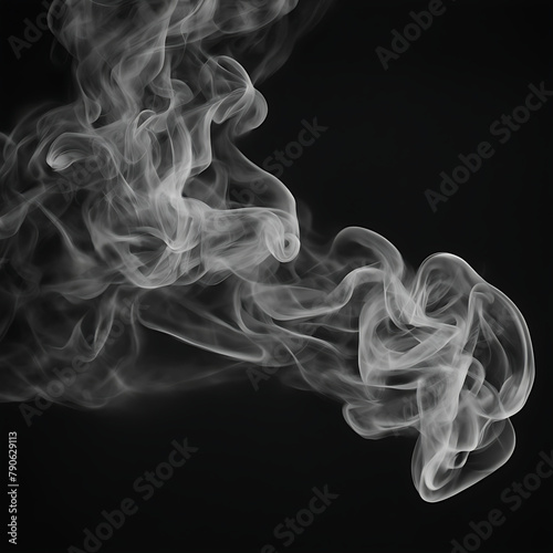 Wallpaper Mural Whispers of smoke dance upon the canvas of darkness Torontodigital.ca