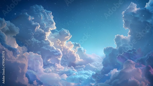 Forgotten Dreams D Style Clouds Drifting Through an Infinite Canvas Sky