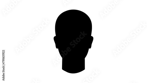 shape of a bald head