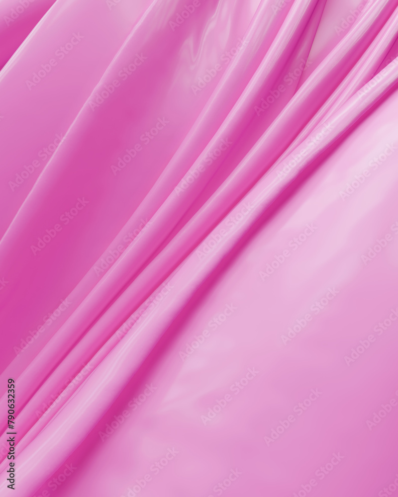 Pink folds ripples rubber latex silky smooth vibrant abstract ...