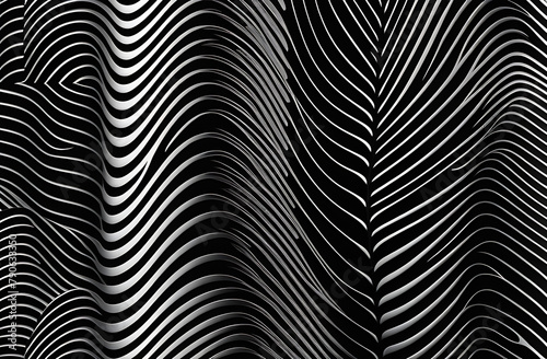 Wallpaper Mural Beautiful abstract background - black and white lines in rows - fashion trend and copy space Torontodigital.ca