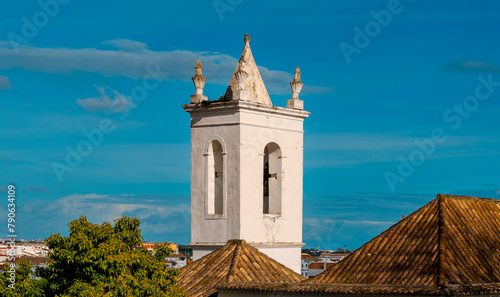 bell tower of the church, Tavira, Portugal, Europe, February 2024