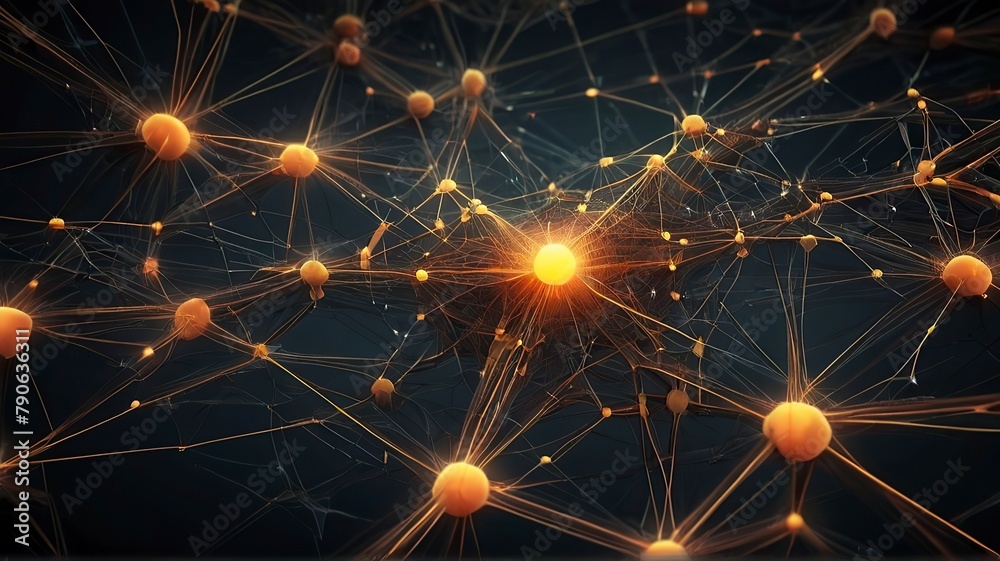 Fototapeta premium New 3D rendering of abstract technology concept background ready for presentation