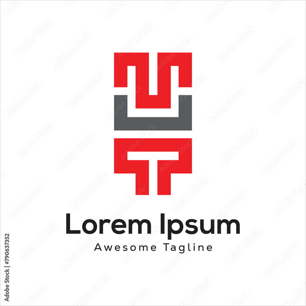 Fototapeta premium MUT letter creative logo design icon
