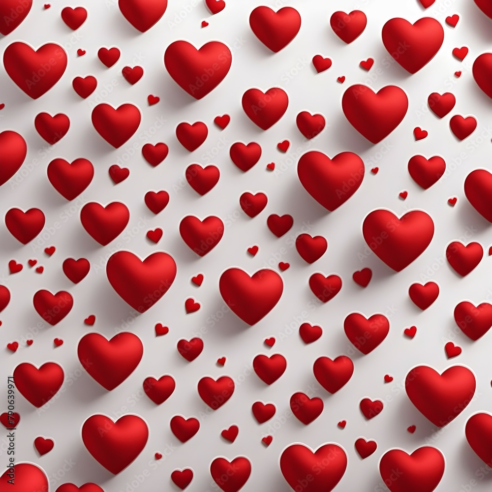 red hearts, valentine's day background, background with hearts
