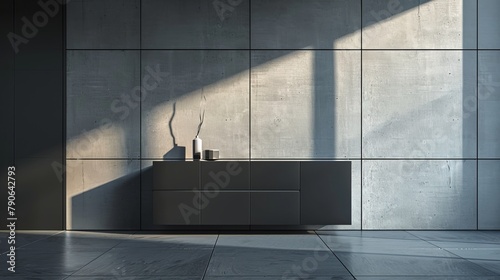 Artistic shot of a modern cabinet, showcasing the seamless blend of style and utility