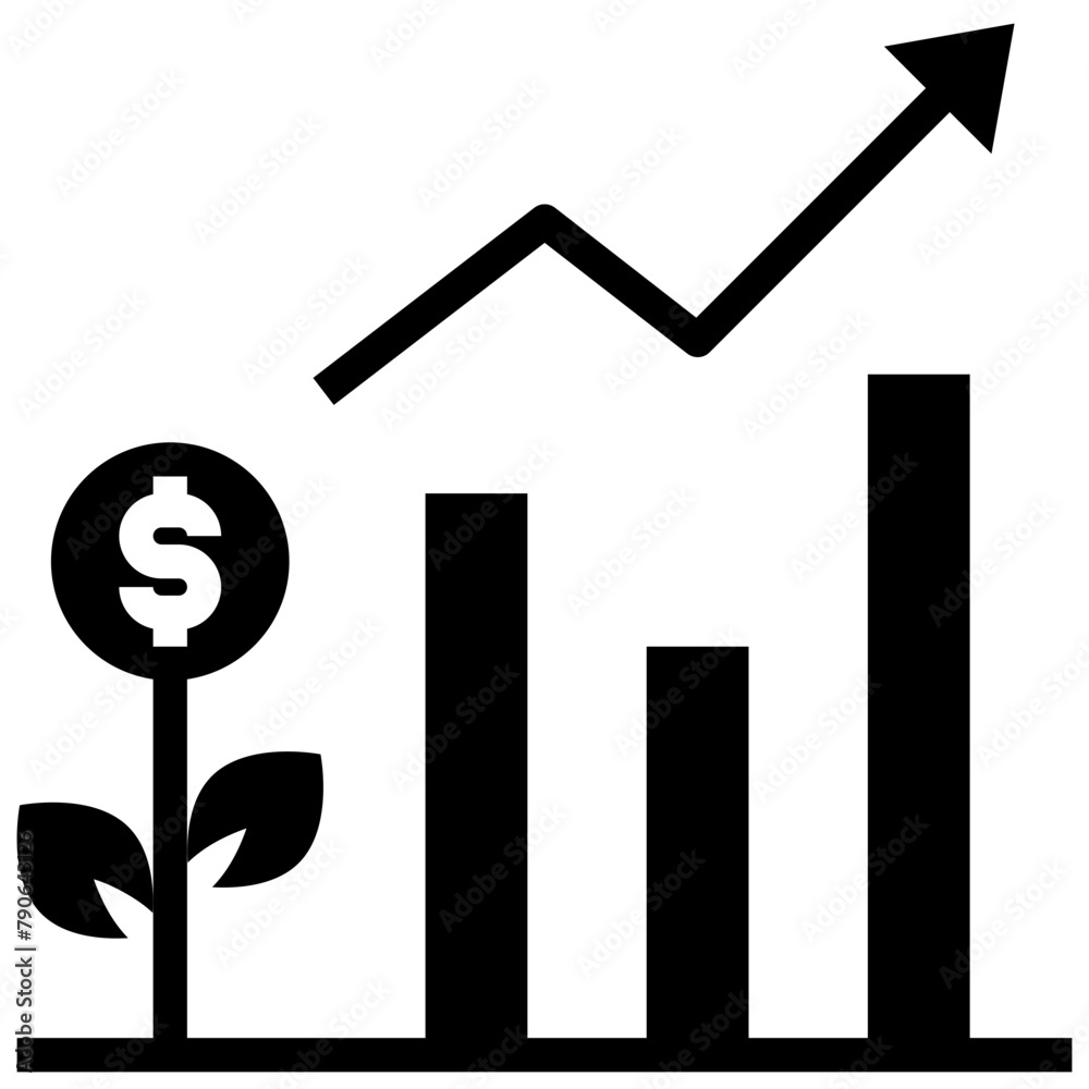 investment glyph style icon investment glyph style icon