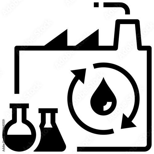 petrochemical glyph style icon