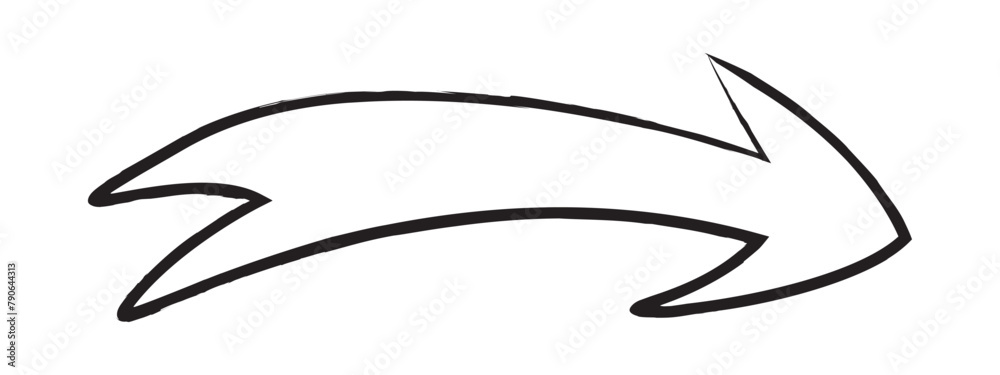 brush painted arrow icon on white background - vector illustration brush painted arrow icon on white background - vector illustration