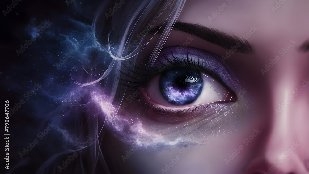 Eye made from nebula Eye made from nebula