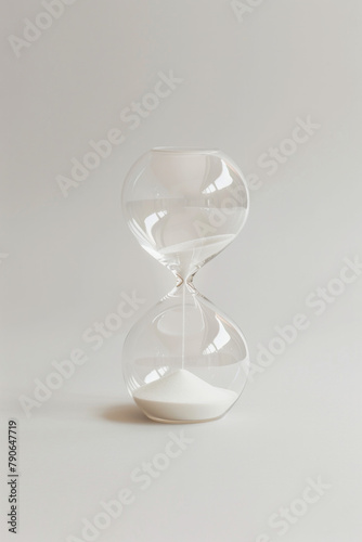 Isolated hourglass on a white background