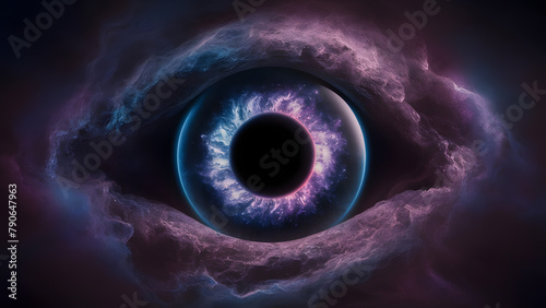 Eye made from nebula