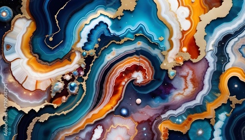 Colorful Agate Patterns photo