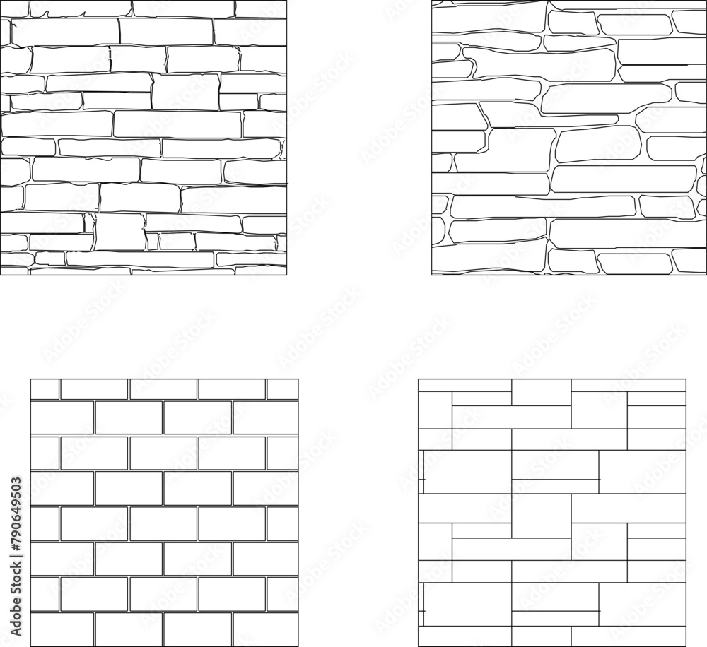 Vector sketch illustration of background pattern wall stucco texture design