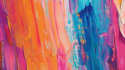 Abstraction of paint in different colors