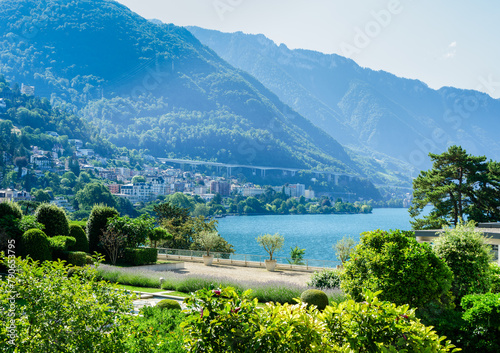 View at beautiful Montreux, Switzerland