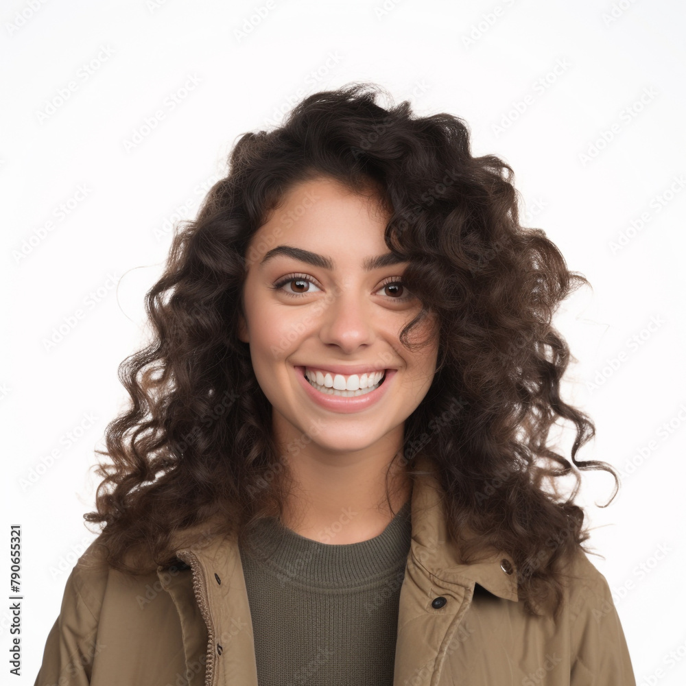 Close-up portrait of her she nice attractive lovely pretty cheerful cheery glad wavy-haired girl Close-up portrait of her she nice attractive lovely pretty cheerful cheery glad wavy-haired girl