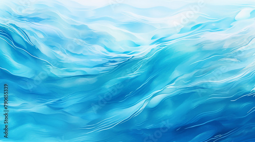 Blue color water Abstract smooth wave. Curve flow motion.