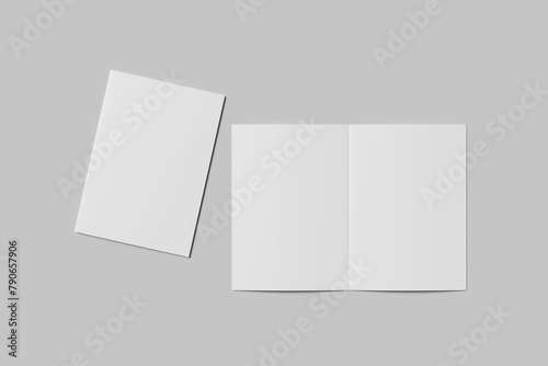 A6 Bi-Fold Brochure blank