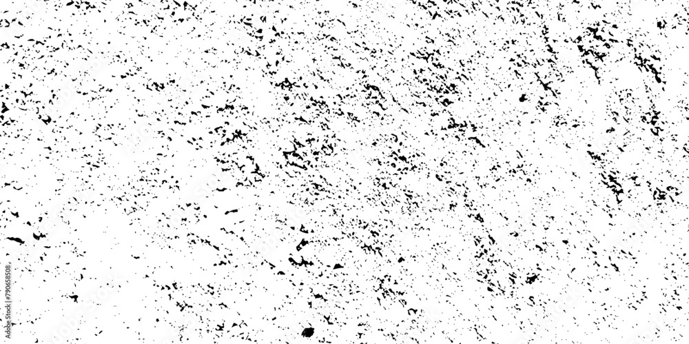 Dust overlay distress grungy effect paint. Black and white grunge seamless texture. Dust and scratches grain texture on white and black transparent background .	
