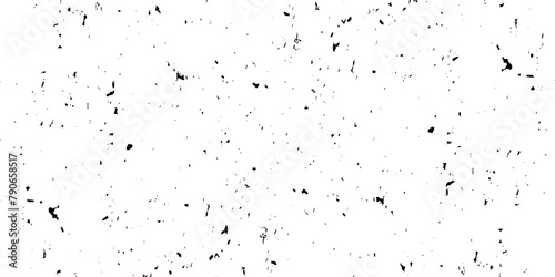 Dust overlay distress grungy effect paint. Black and white grunge seamless texture. Dust and scratches grain texture on white and black transparent background .   © armans