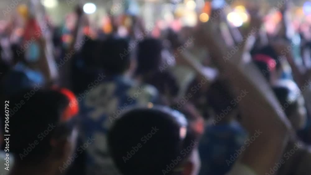 Electronic Dance Music and crowd of people Electronic Dance Music and crowd of people