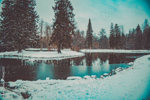 Winter's Mirror Lake