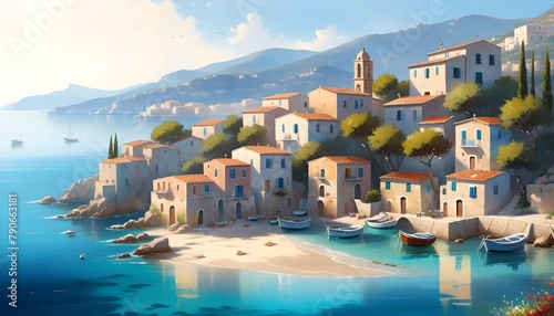 Mediterranean Seaside Village photo