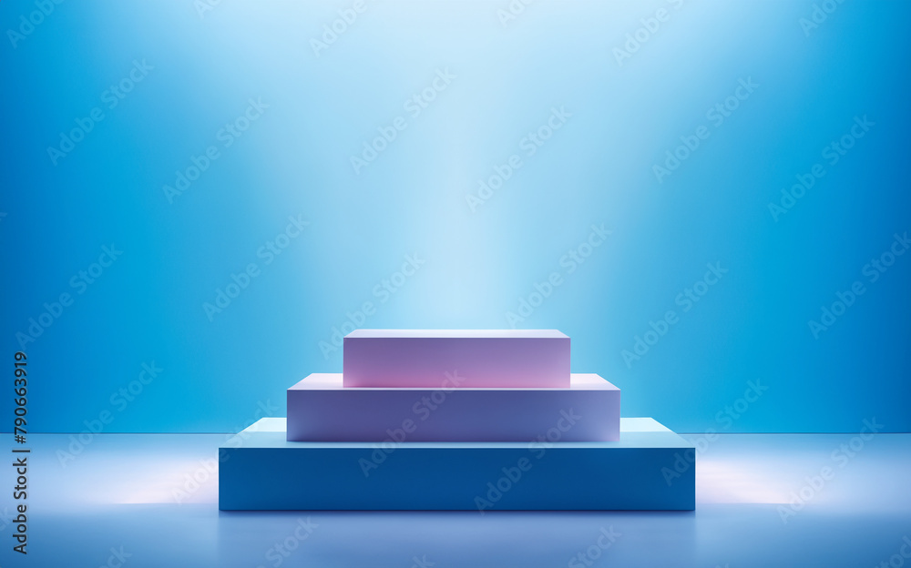 abstract 3d cubes podium render in soft blue background. product display podium and business concept. abstract 3d cubes podium render in soft blue background. product display podium and business concept.