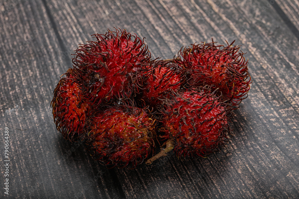Sweet ripe juicy hairy Rambutan Sweet ripe juicy hairy Rambutan