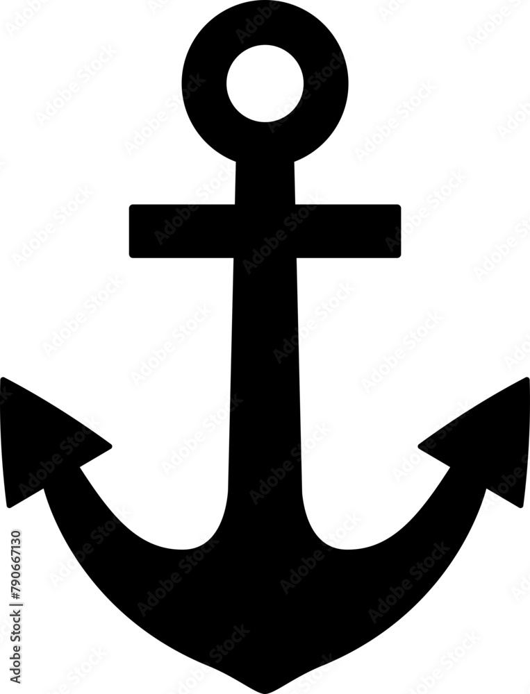 Anchor silhouette vector Anchor silhouette vector