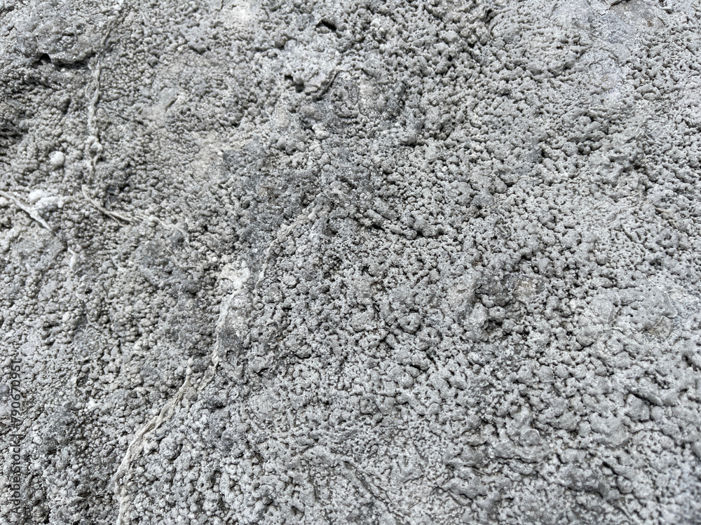 Grey geothermal volcanic rock texture background