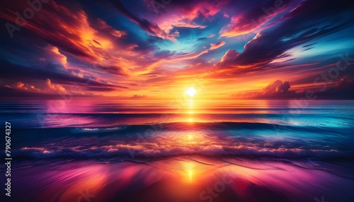 sunset on the sea © Tai