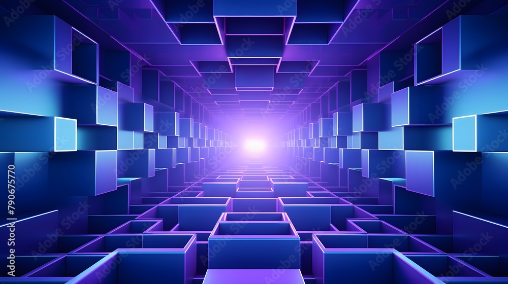 3d rendering of purple and blue abstract geometric background. Scene for advertising, technology, showcase, banner, game, sport, cosmetic, business, metaverse. Sci-Fi Illustration. Product display
3d rendering of purple and blue abstract geometric background. Scene for advertising, technology, showcase, banner, game, sport, cosmetic, business, metaverse. Sci-Fi Illustration. Product display